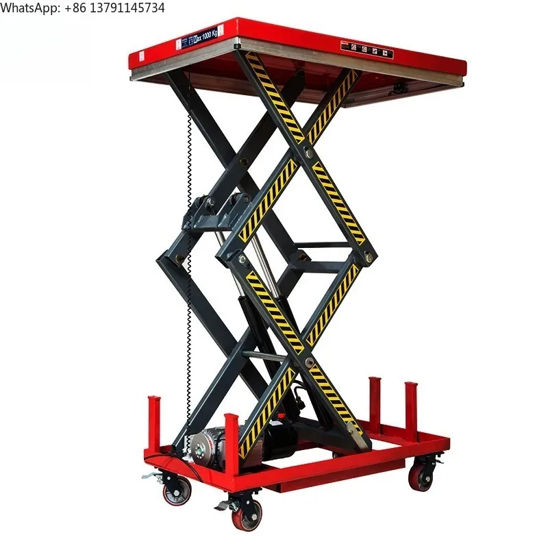 1m 2m 3m 4m Durable Fixed Table Lift with Foot Step Control Safety Bellow Guardrail Optional 400-8000kg Material Handling Lifts