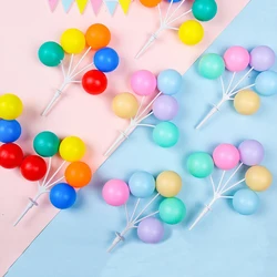 Macaron Colored Plastic Balloon String Plug-In Cake Decoration Happy Valentine Wedding Party Supplies Tools Ball Celebrate