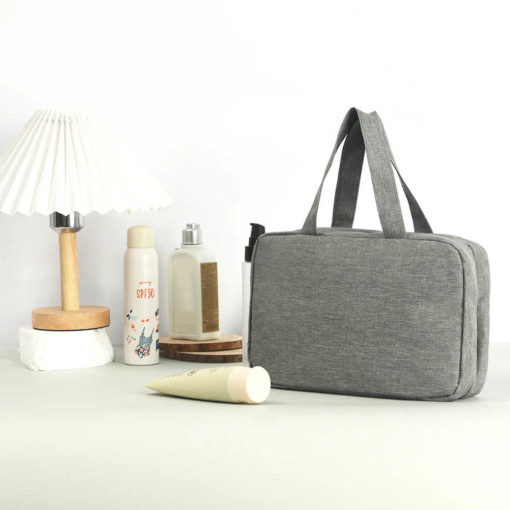 حقيبة مستحضرات التجميل متعددة الوظائف 4 أضعاف مقاومة للماء الجاف الرطب فصل المحمولة للسفر مستحضرات التجميل فرش أدوات الزينة #6