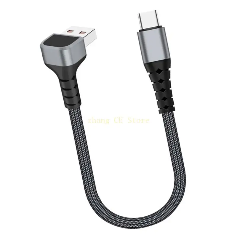 M5TD Nylon Braided Quick Charging USB to Type C Charging Data Cable with 100W Fast Speed Transfer for Gaming Devices