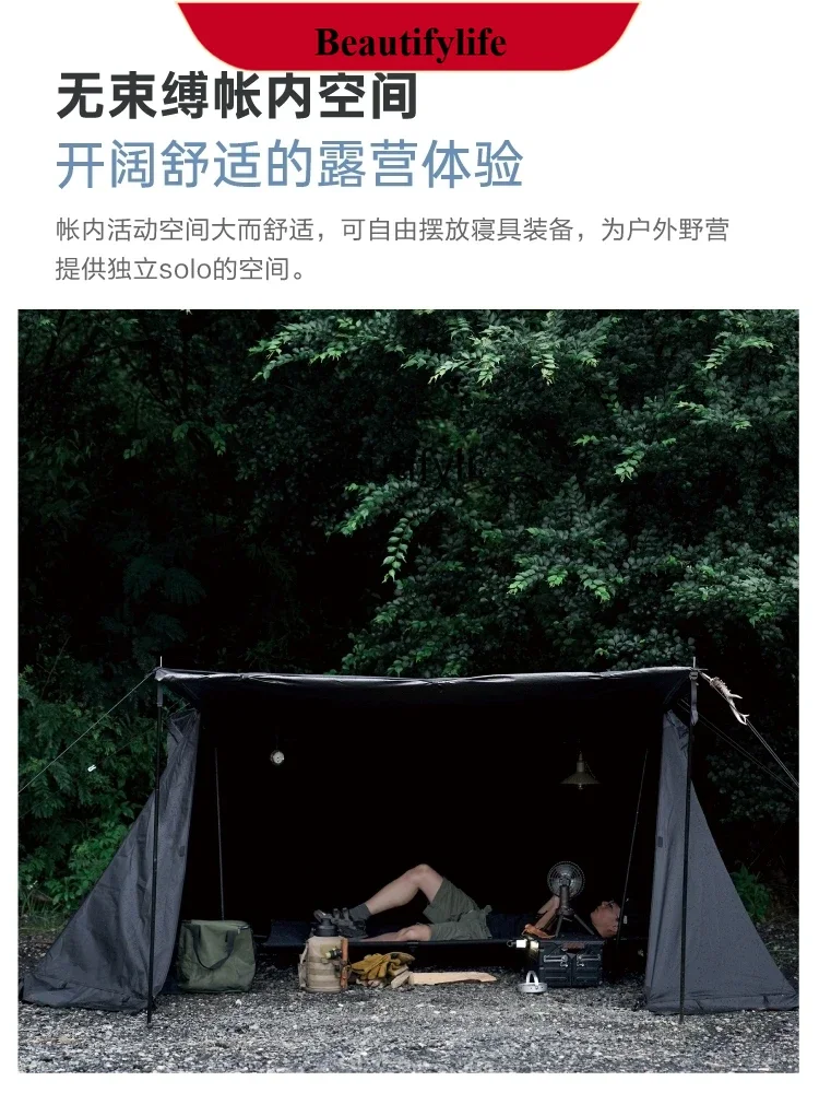 Outdoor Camping Forest Green Tent Outdoor Survival Portable Folding Cotton-Cloth Tents  H