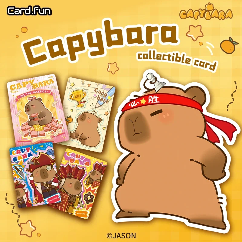 10 paczek CARDFUN Capybara kolekcjonerska gra karciana TCG CCG karty kolekcjonerskie prezentów urodzinowych