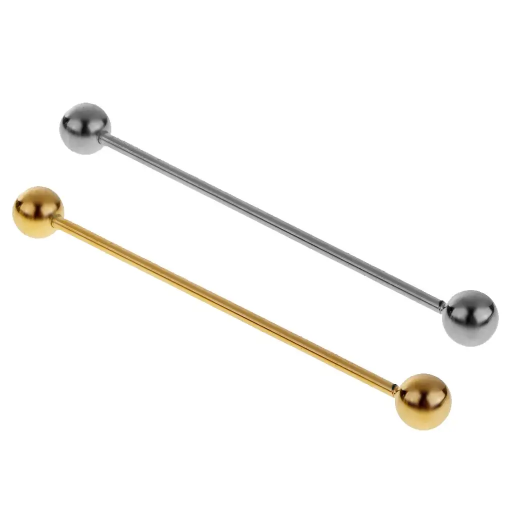 Lapel Stick Necktie Collar Barbell Bar Elegant Brooch Pin Jewelry Accessory for Men’s Formal and Casual Shirts