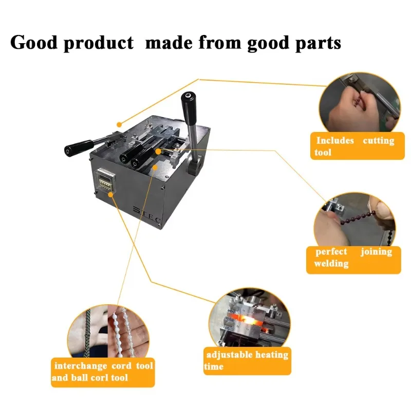 Rope/ball rope welding machine