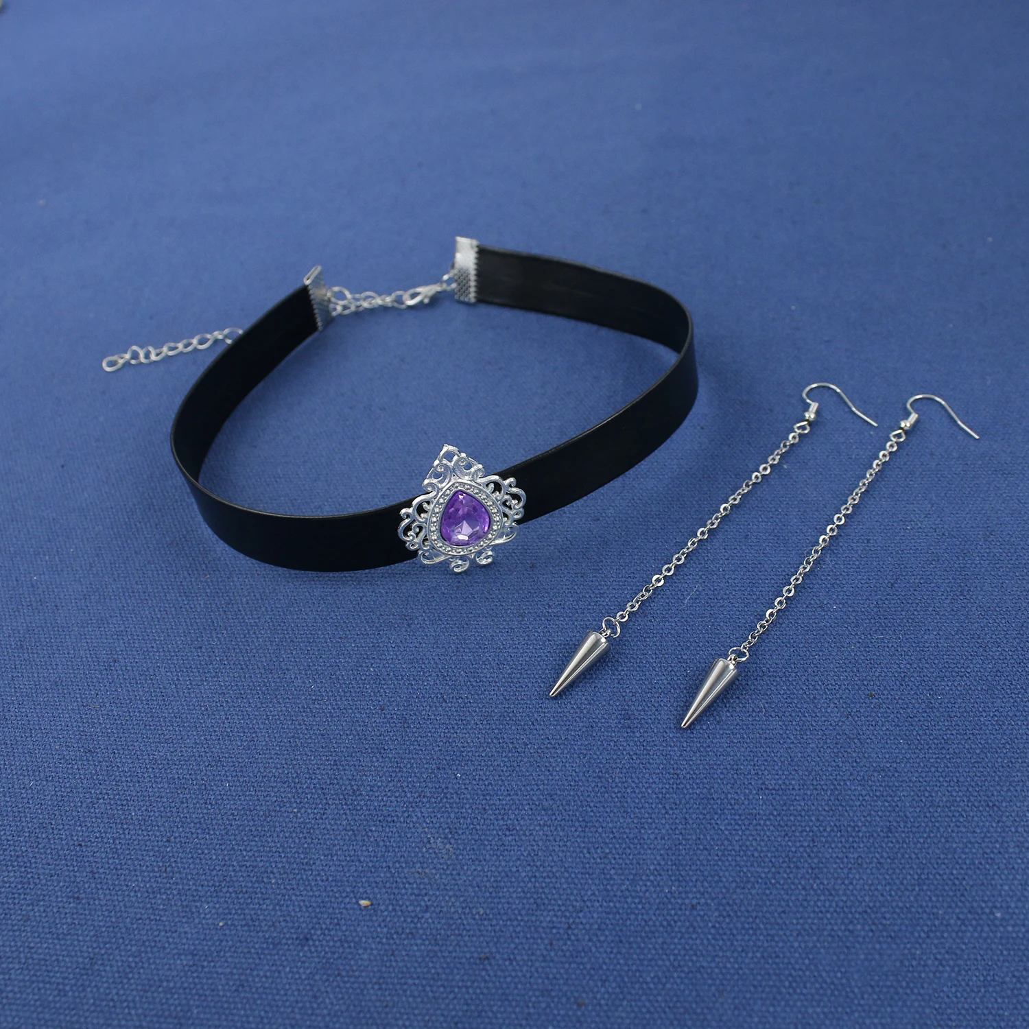 فانتازيا ميرا أقراط المختنق تأثيري مجوهرات الكرتون شيطان هنتر من KPop Disfraz زي اكسسوارات هالوين كرنفال الدعامة #2