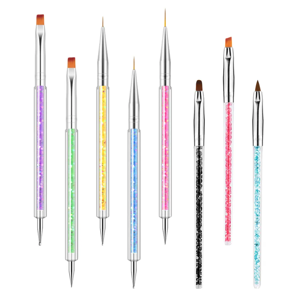 

1 set Abs Professional Nail Pens Wear-Resistant Household Nail Brushes Elegant Design Nail Art Drawing Tools Dotting Tools