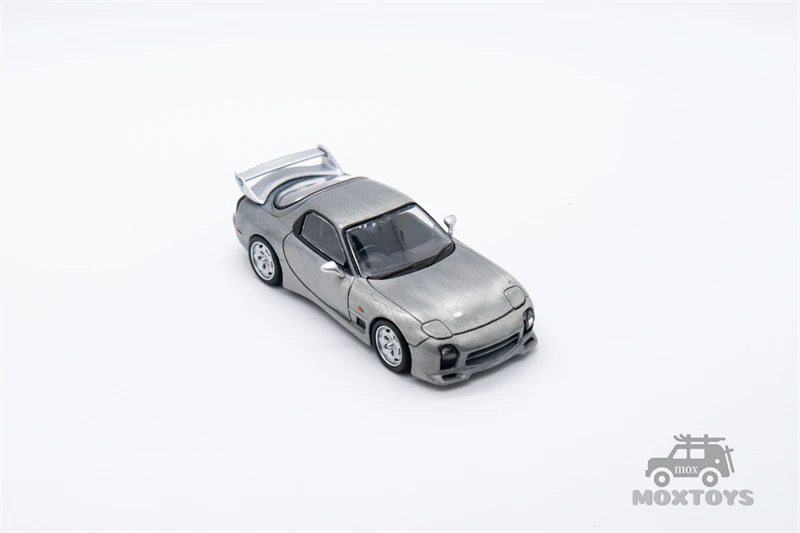 Tarmac Works 1:64 Mazda RX-7 FD3S Mazdaspeed A-Spec Silver Diecast Model Car