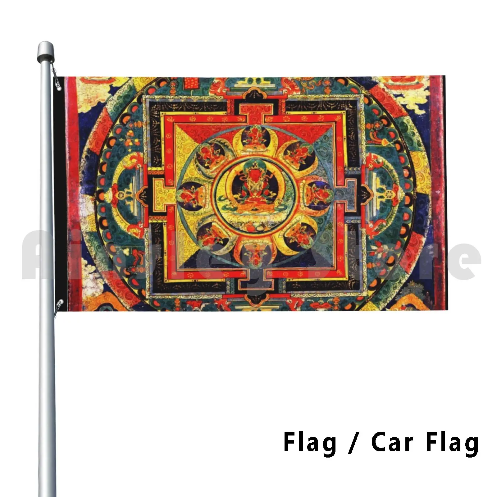 Buddhist Hindu Mandala 4 Outdoor Decor Flag Car Flag Mandala Napal Bodhisattva Transcendent Wisdom Deities