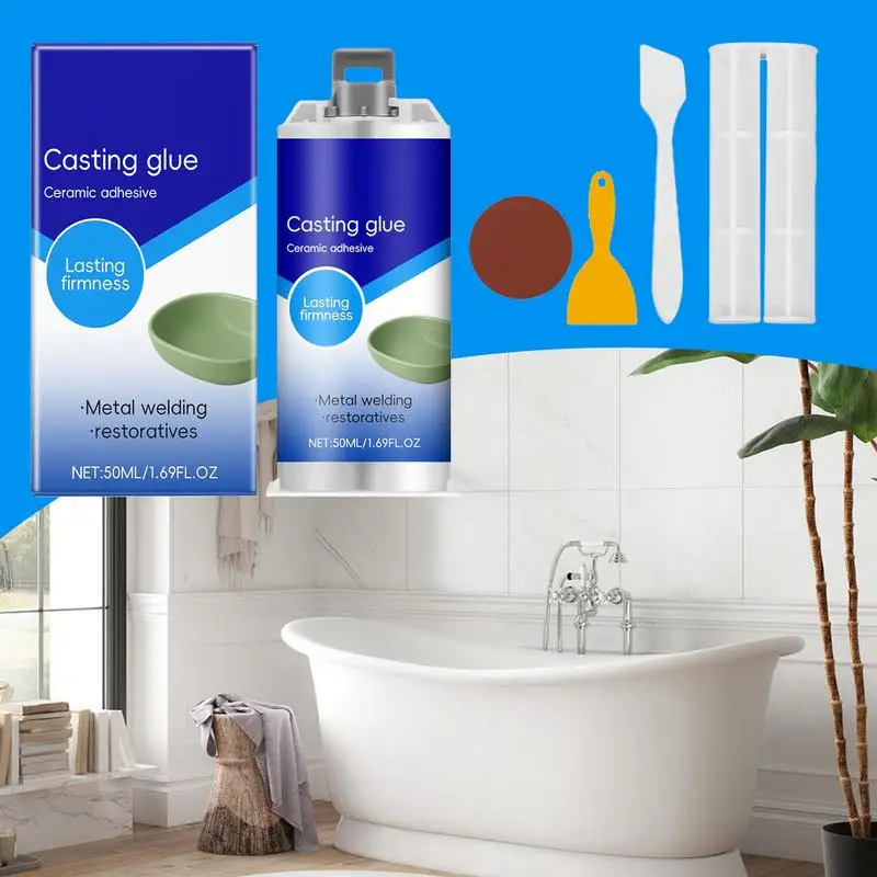 Lijm voor keramische reparatie Metaalkleefstof Sterk waterdicht Cement Bestand tegen hoge temperaturen voor meubels Badkamervloeren