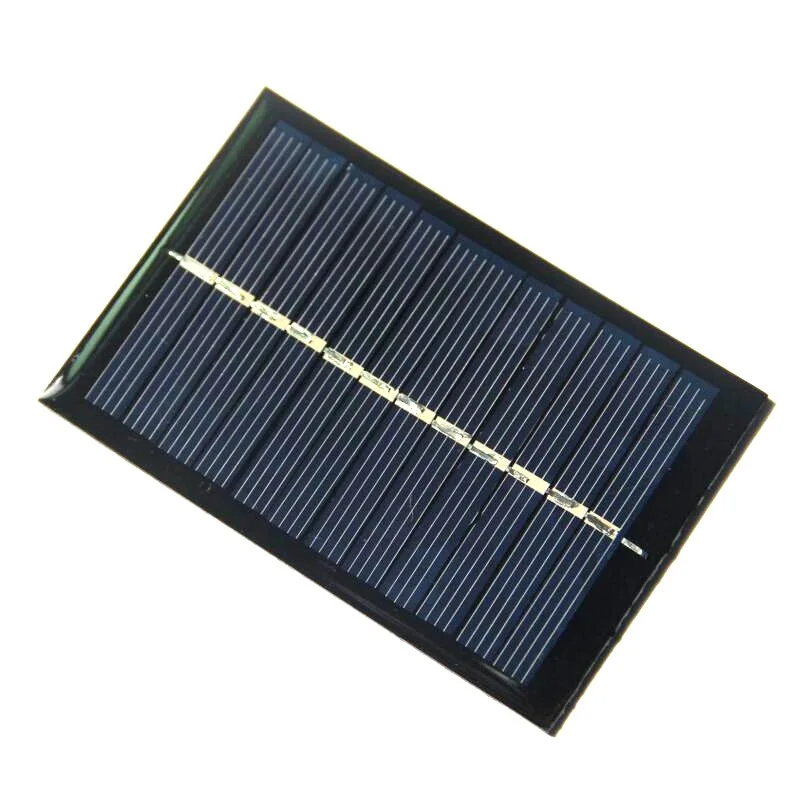 Mini paneles solares de 6V, célula Solar policristalina de 0,6 W para sistema de iluminación Solar, cargador de Panel Solar DIY, 90x69MM, 5 uds.
