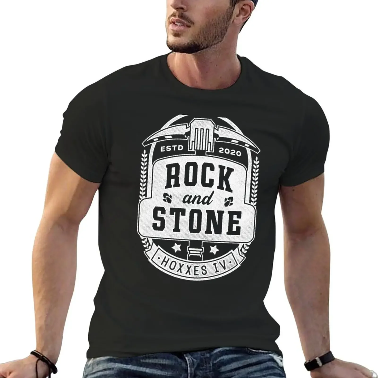 Rock And Stone Crest T-Shirt anime figures blanks tshirts for men