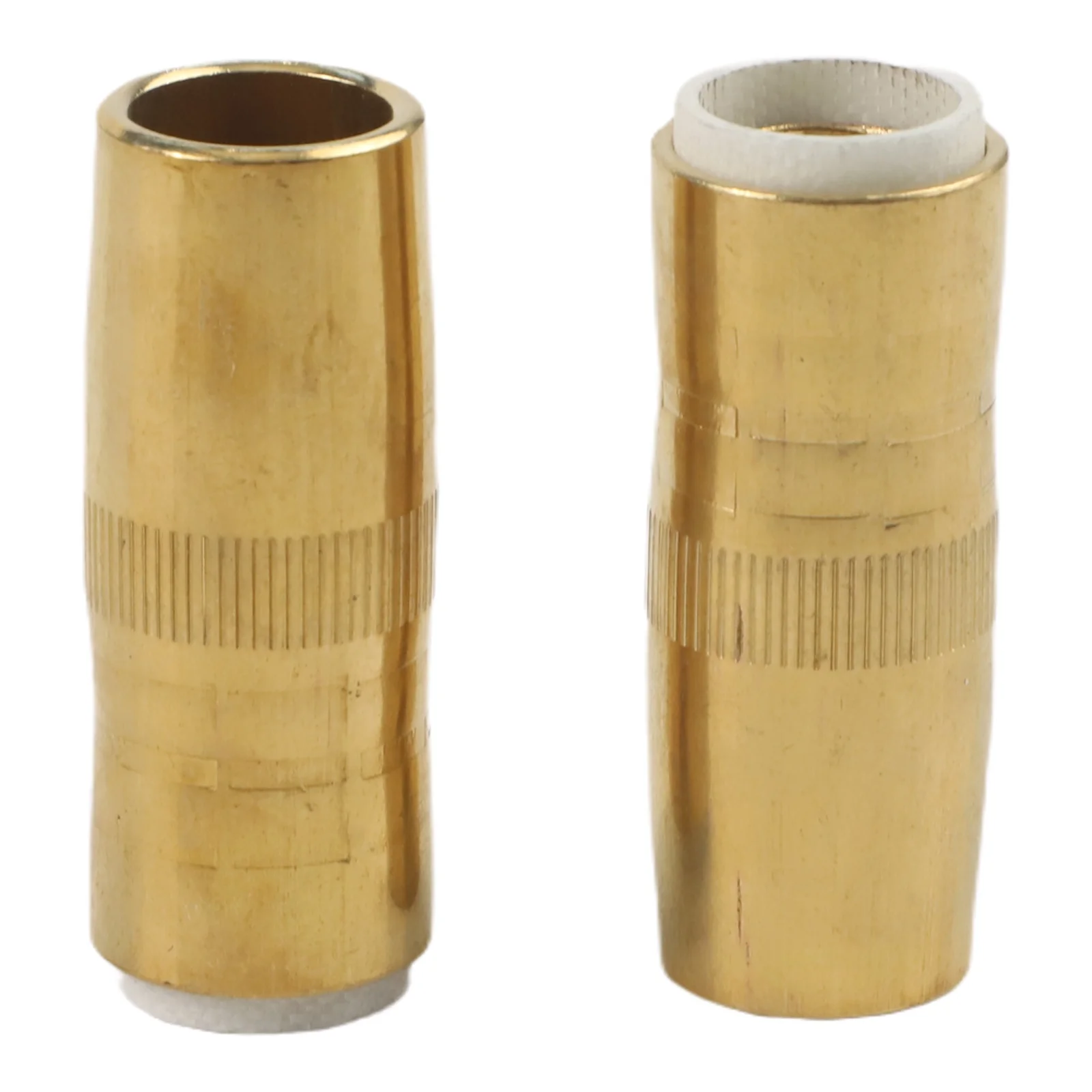 5 Pack NS5818B Copper Welding Nozzles Slim 58 18 Recess Brass for Bernard Style MIG Torch Compatible with 1 Gas Diffuser