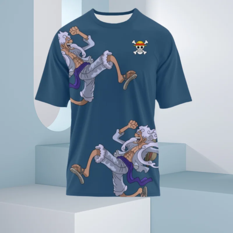 Sommer Heißer Verkauf Anime ONE PIECE Gedruckt Kurzarm Erwachsene Kinder Teen Mode Freizeit Sport Täglichen Komfort Kurzarm