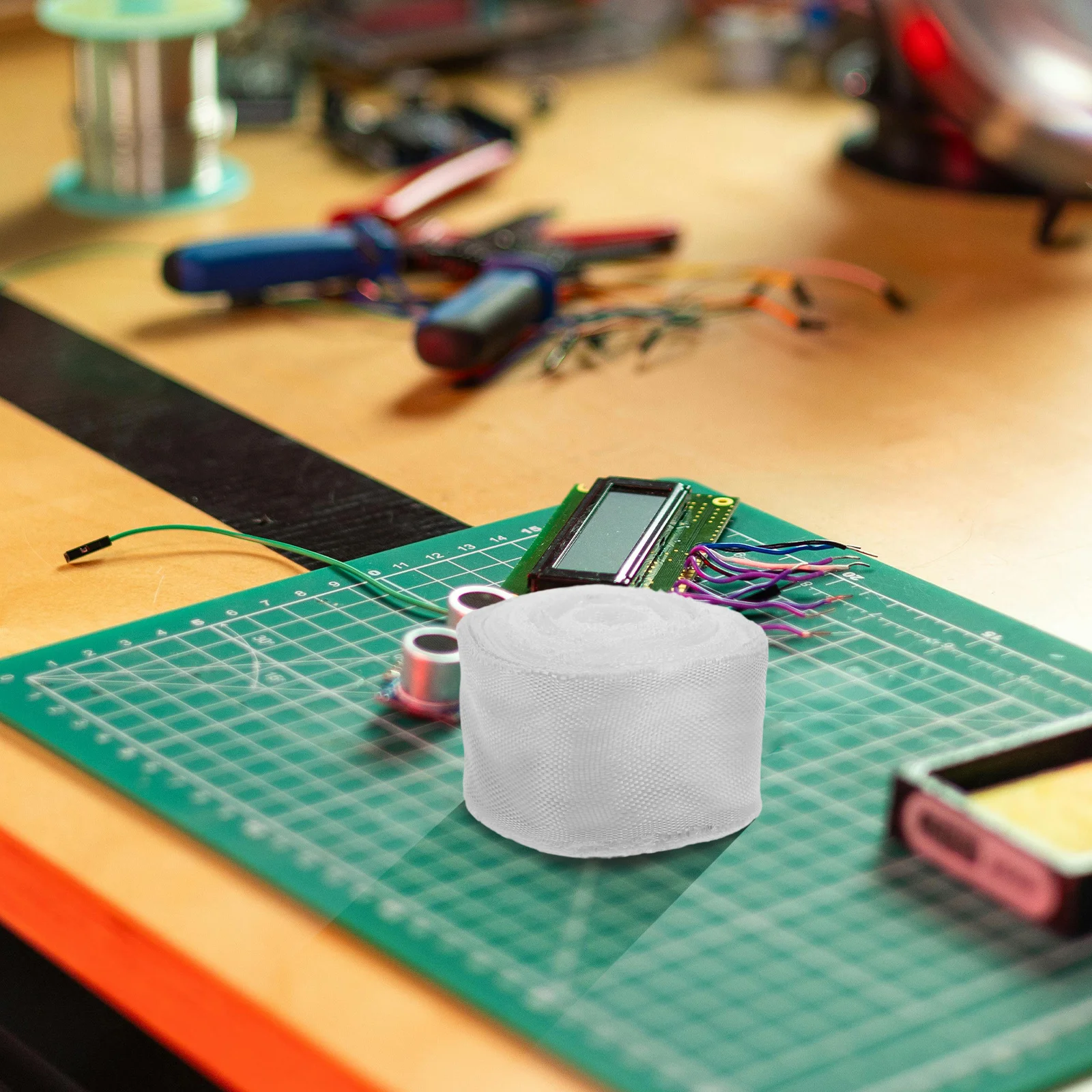 

1 Roll Fiberglass Cloth Tape High Density Woven Reinforced For Pipe Insulation Heat Resistant Waterproof Durable Fiberglass Mesh