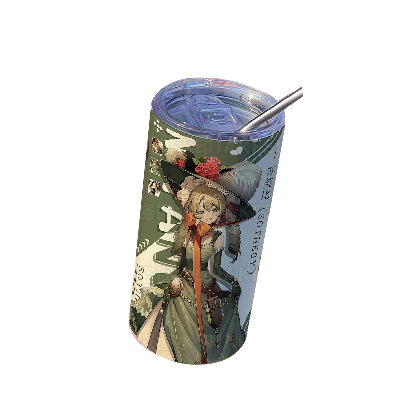 Game Reverse:1999 Cos Miss NewBabel Assistant Sotheby Anime Unisex Personality Practical Thermos Cup Gift