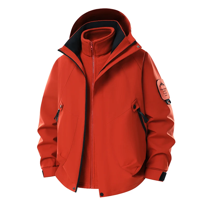 Couple Outdoor Running Sports Casual Jacket Set for Autumn and Winter Fashion Graphene Windproof Breathable Warm Casual Jacket