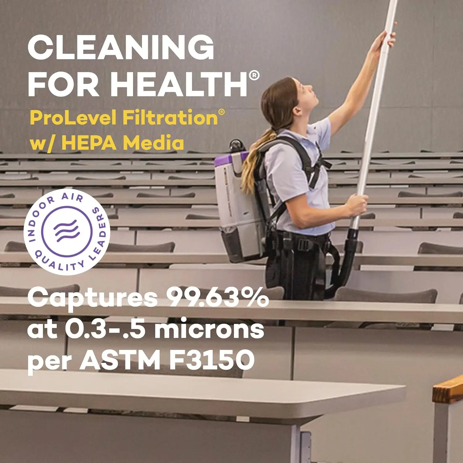 حقيبة ظهر ProTeam Super Coach Pro 6 التجارية مع مجموعة أدوات عصا تصغير، 6 كوارت، سلكية، 107310