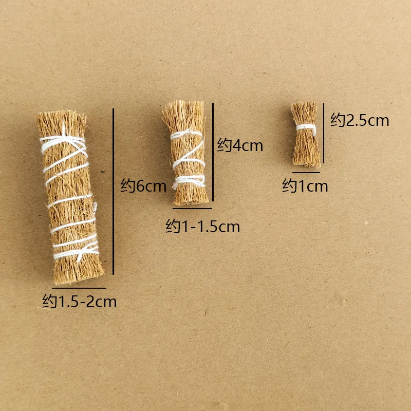 Dollhouse Dried Grass Bundles Farm Scene Decor for 1:12 Scale Miniature Garden Fairy Garden 8PCS