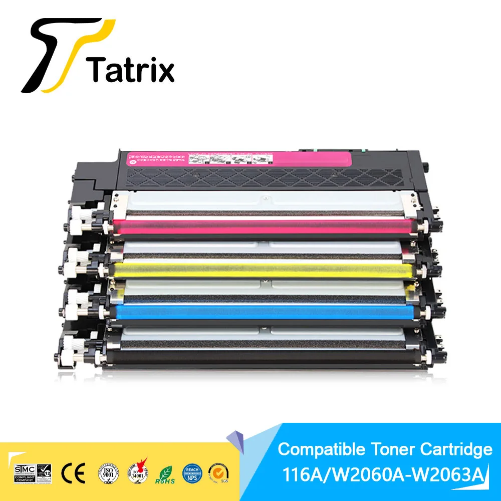 Tatrix For hp 116A Compatible Toner Cartridge W2060A W2061A W2062A W2063A For HP Color Laser 150a/150nw MFP 178fnw/ MFP 179fnw