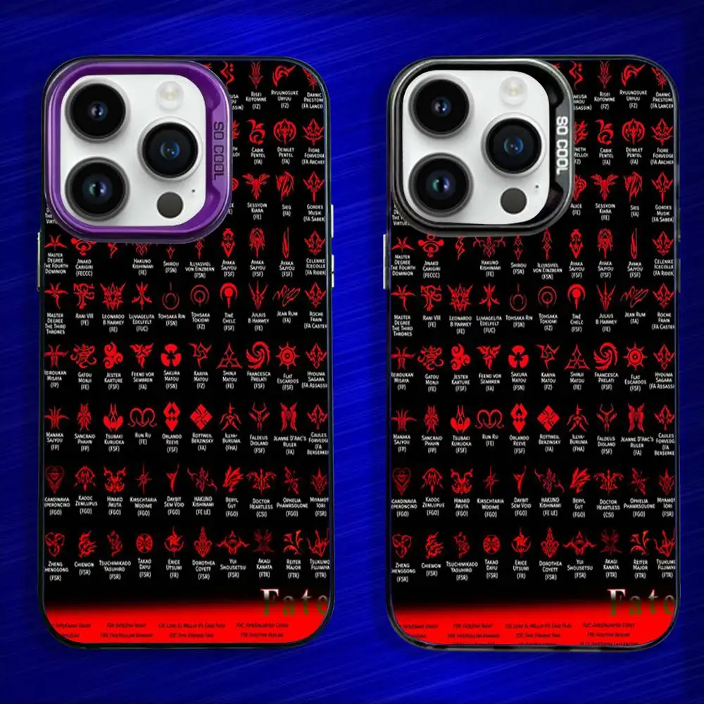 

Game F-Fate Command Spells Phone Case For iPhone 16,15,14,13,12,11,Mini,Pro,E,SE4,MAX Colorful Candy Matte Shockproof Cover