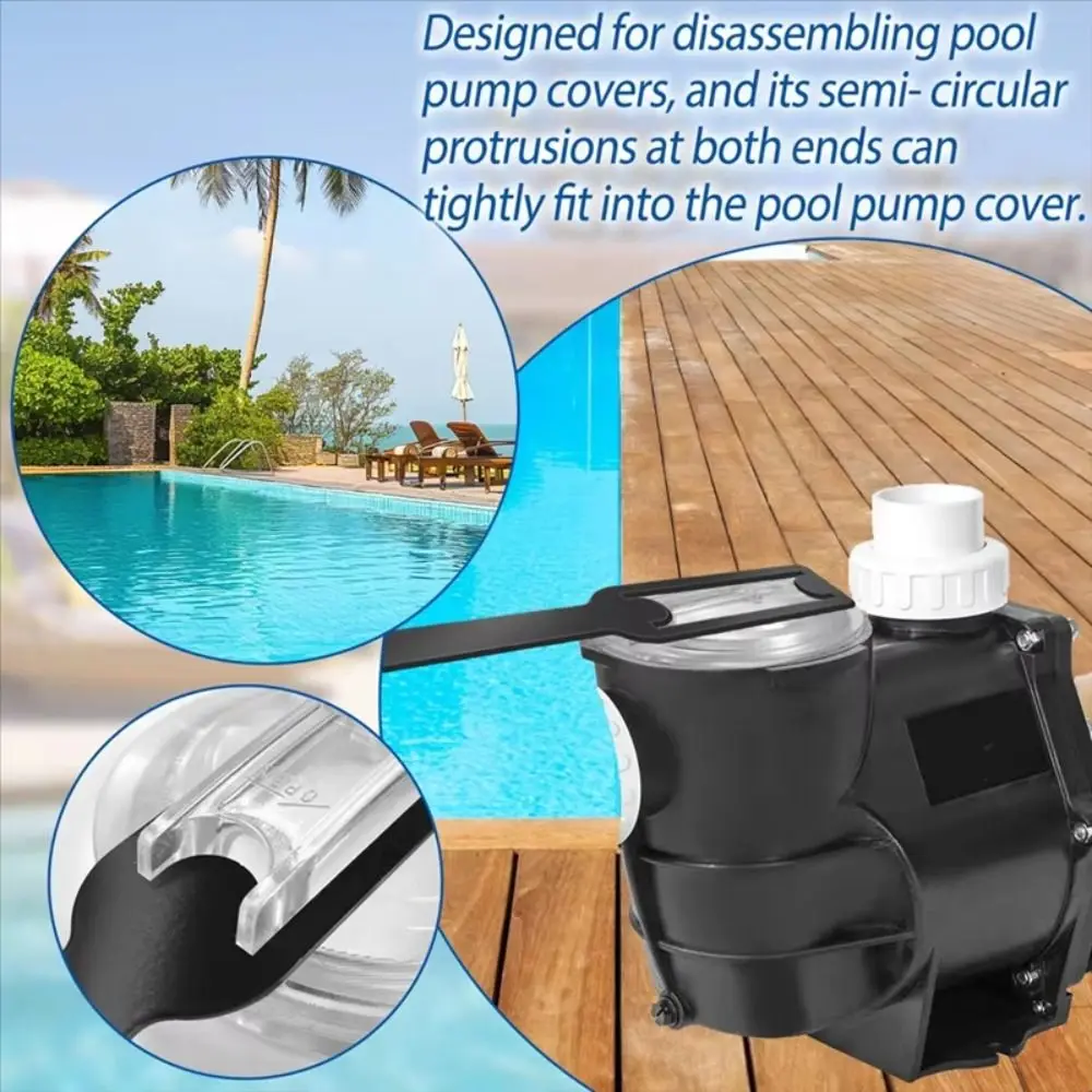Экономия времени Ключ для снятия крышки Металлический антикоррозийный фильтр Ключ для снятия крышки насоса Прочный удобный ключ для бассейна Насосы