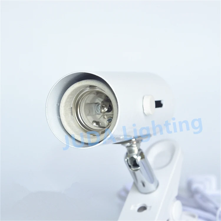 E27 Socket Lamp Holder Lamp Base with Clip Cable Wire Cord Set Button ON/OFF Switch Dimmer for Desk Lamp E26 Clip Table Lights