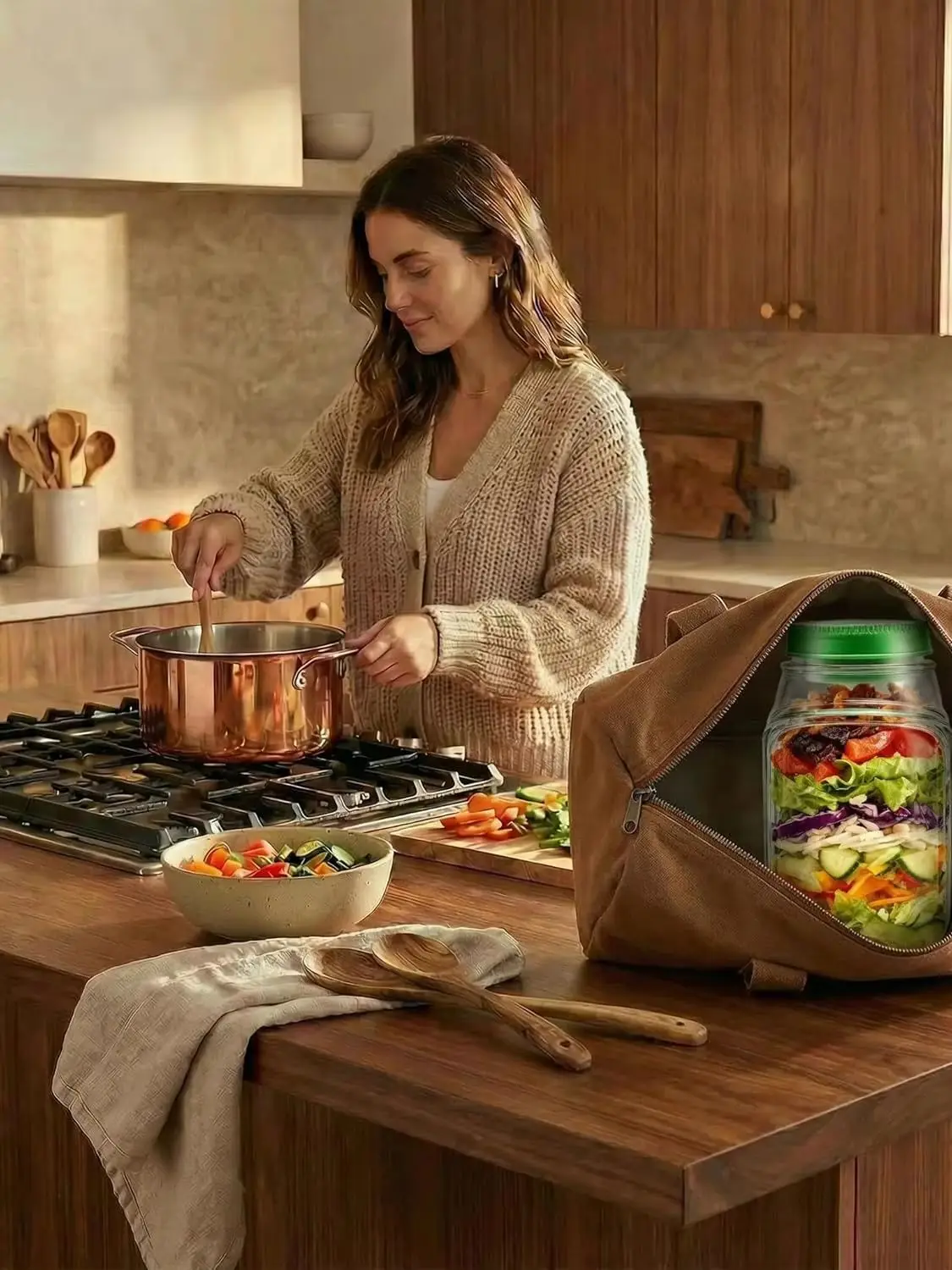 Salad Jar for easy prep.