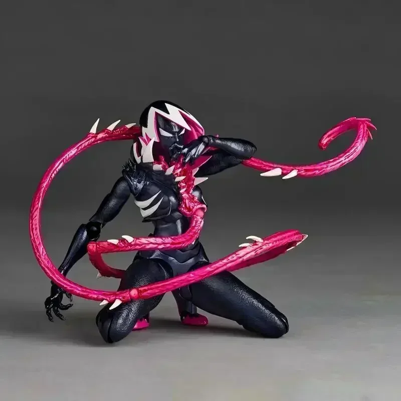 Figurines d'action Venom Gwen, figurine d'anime, Kaiyodo Amazing Yamaguchi Revoltech, statue, poupée, modèle Ko, jouets pour enfants, cadeaux de Noël