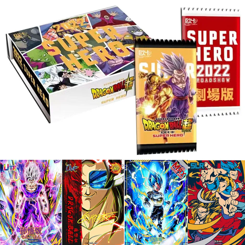 

New Genuine Dragon Ball Card Series Classic Anime Characters Rare Board Game SSR Flash Card Collection Children's Christmas Gift