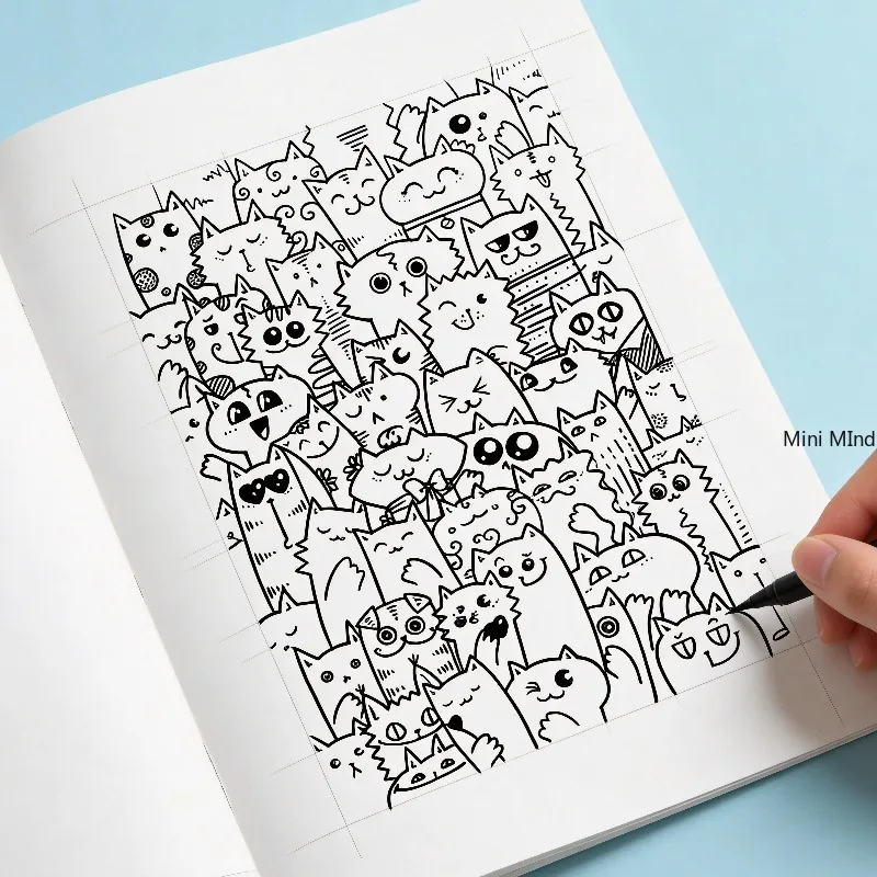 A Beautifully Designed Graffiti Pattern Book for Copying, Coloring, and Decompression with 21 Different Graffiti Patterns