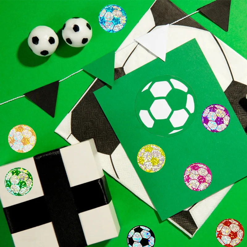 50–500 Stück wasserdichte Fußball-Aufkleber für Wasserflaschen, Sammelalbum, Partygeschenke, Sportteam-Zubehör, Party-Dekoration – Detail 6