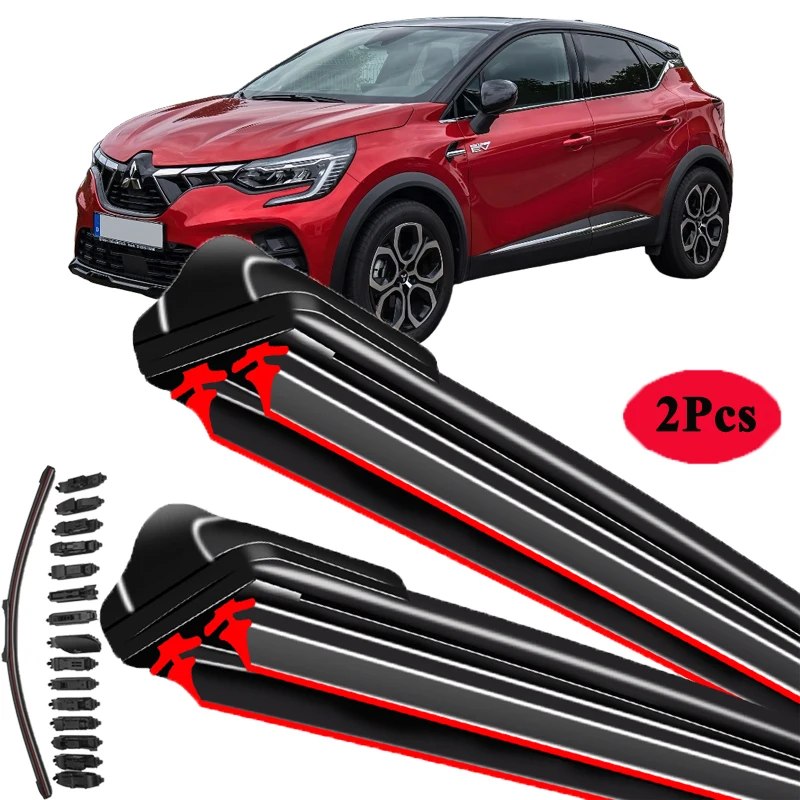

For Mitsubishi ASX MK1 MK2 2010-2024 RVR Outlander Sport Car Windshield Wiper Blade Front Windscreen Windshield Brushes Washer