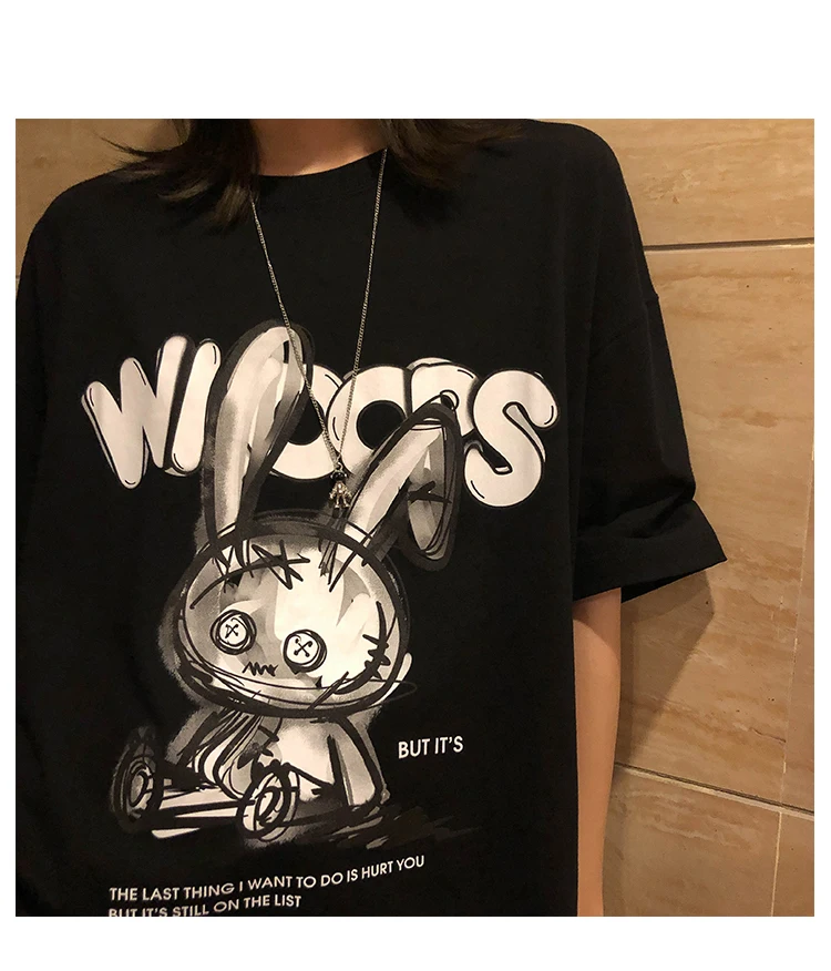 Women T-shirts Crop Tops Y2k Women T-shirt Tops Summer Gothic Casual Oversized Hip Hop Streetwear Harajuku Short Sleeve Tshirt