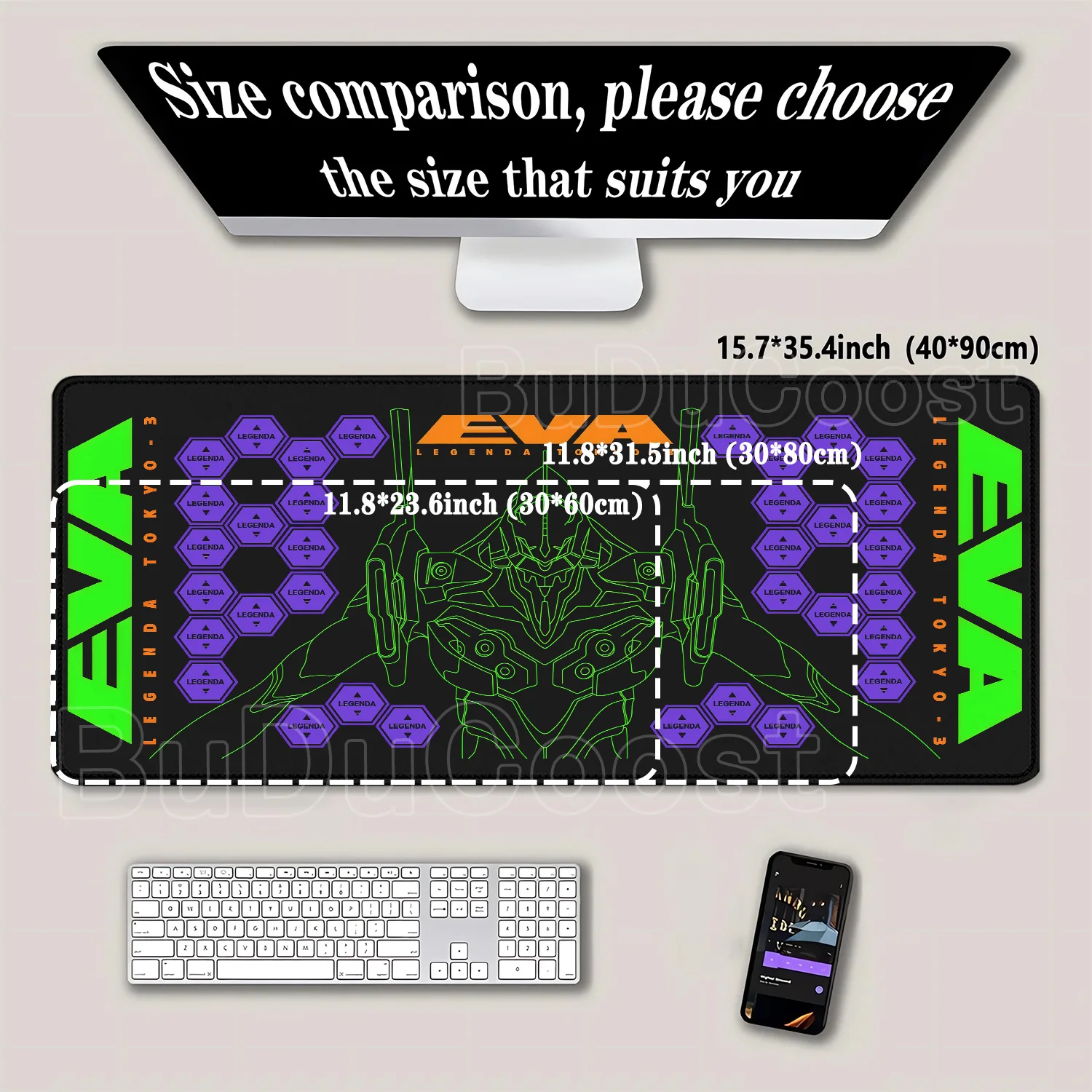 Grand tapis de souris E-E-Evan - Pc Gaming Evangelion avis et prix