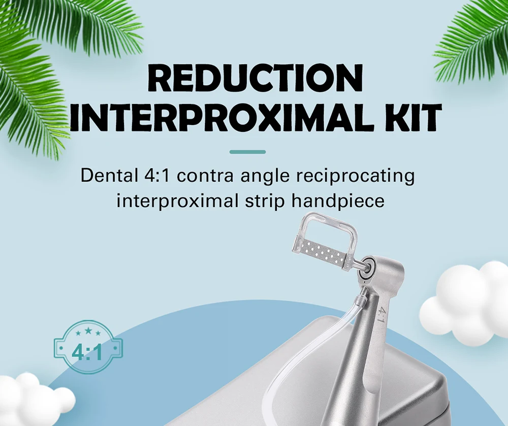 AZDENT Dental 1:1/4:1 Interproximaler Streifenkontra-Winkelstück für kieferorthopädische Zahnlückenmessung – Detail 1