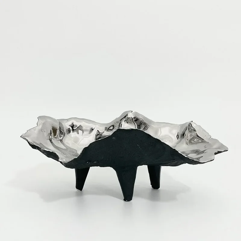 Creative model room soft decoration, living room dining table fruit plate dining table fruit basket simple ornament