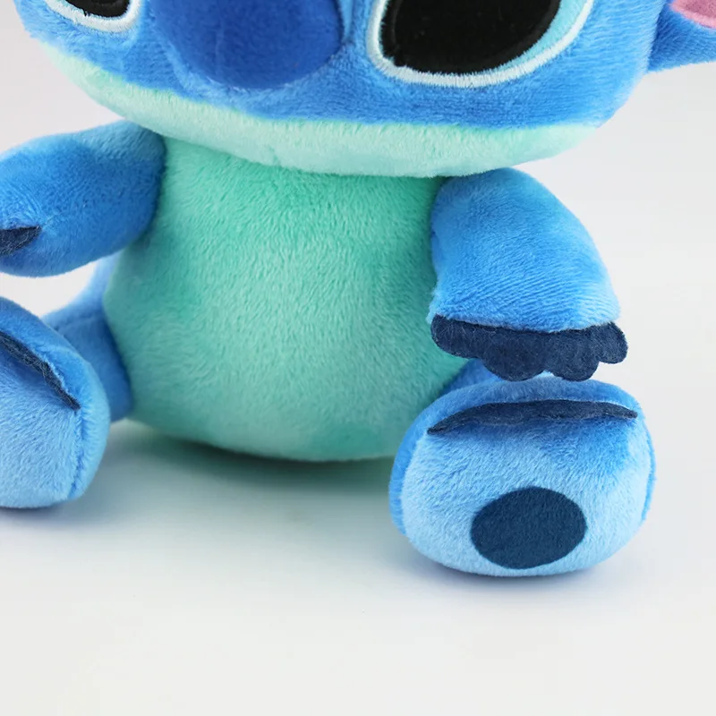 Kawaii Disney 18cm Stitch Plush Toys Keychain Cartoon Doll Backpack Anime Creative Peripheral Birthday Gifts for Boys and Girls