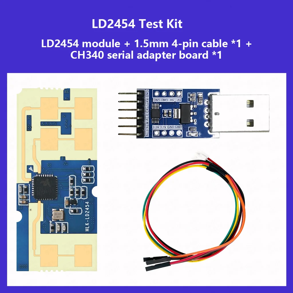 LD2454 24G Human Presence Radar Sensor Multi-Target Tracking Position Speed Coordinate Output For Automatic Light Energy Saving