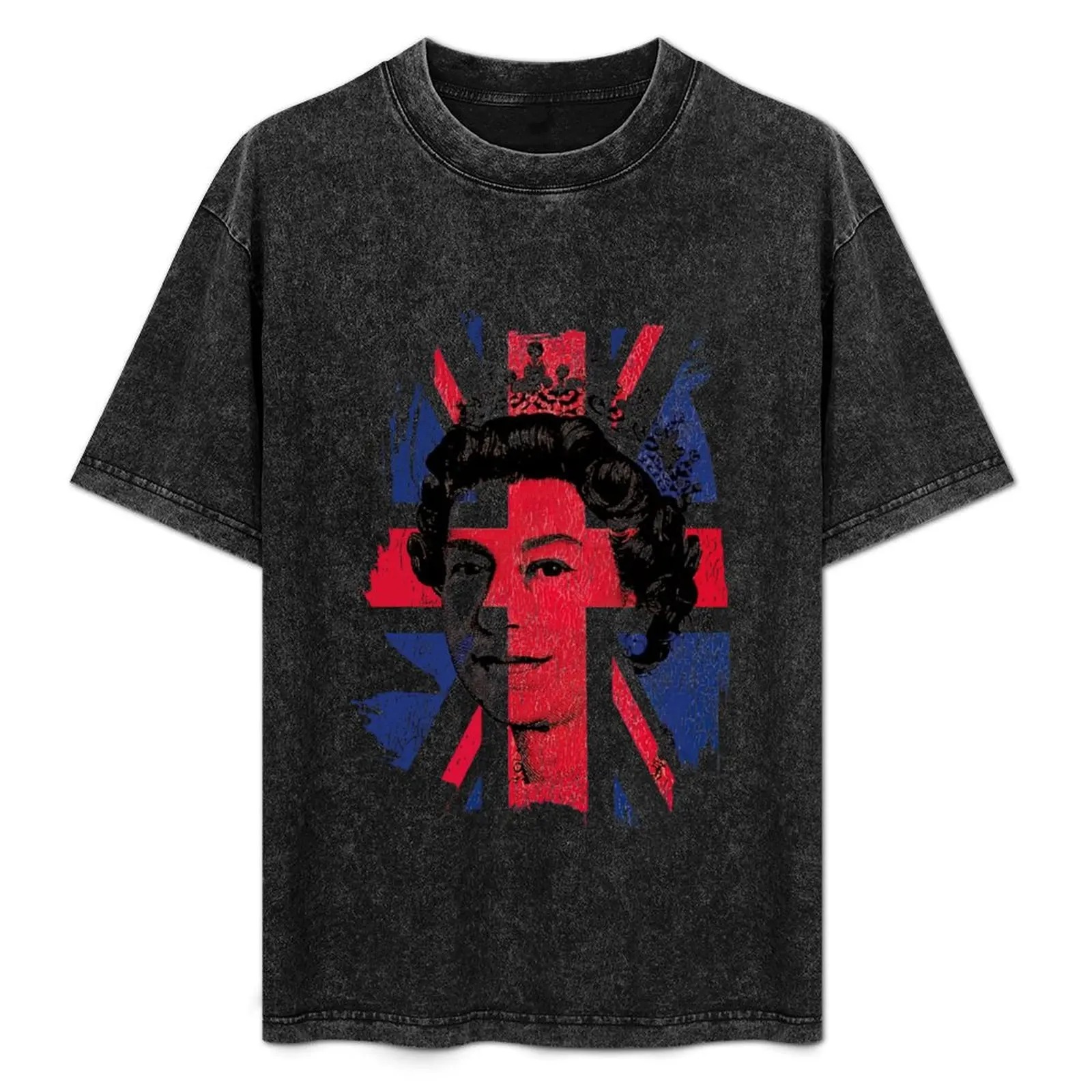 

Queens Art, Union Jack Queen T-Shirt t shirts cotton 100% man t shirt luxury T-Shirt