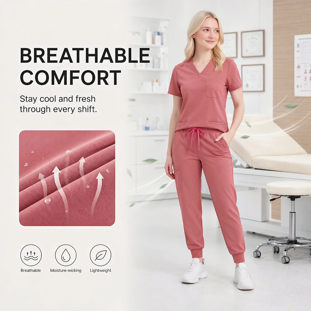 ensemble-de-blouses-medicales-pour-femmes-haut-a-col-en-v-pantalon-de-jogging-tissu-extensible-doux-et-respirant-uniforme-d'infirmiere-tenue-de-travail-pour-clinique-salon-dentaire