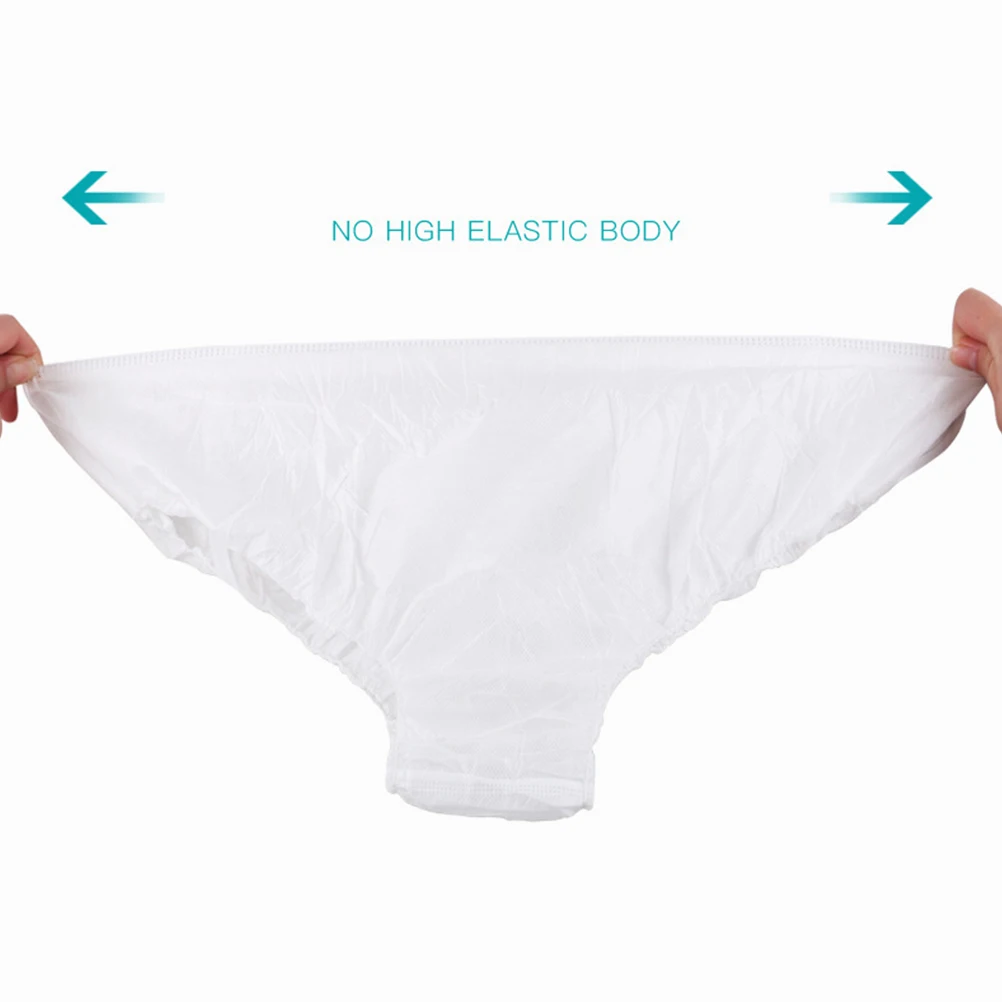 

100 Pcs Panties Women Breathable Travel Underwear Disposable Underwear For Adults Soft Non Woven Tanning Fitness