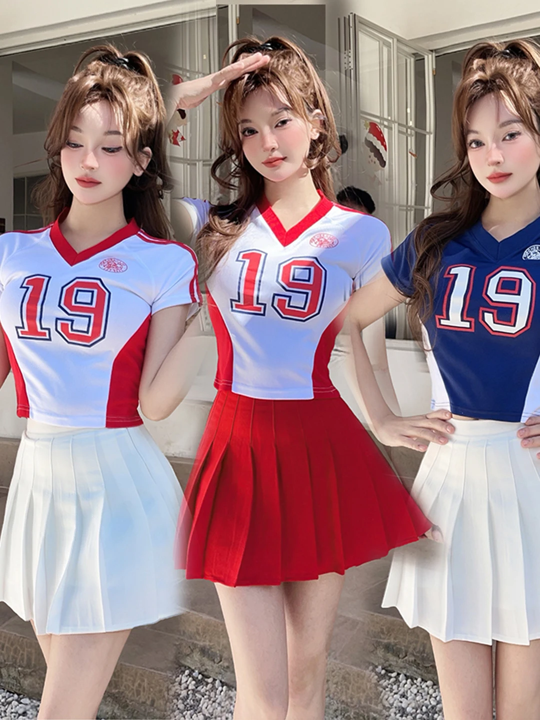 

Group Gymnastics Performance Outfit Student Sports Meeting Opening Ceremony Female Team Lala Team Entrance Performance Clothes