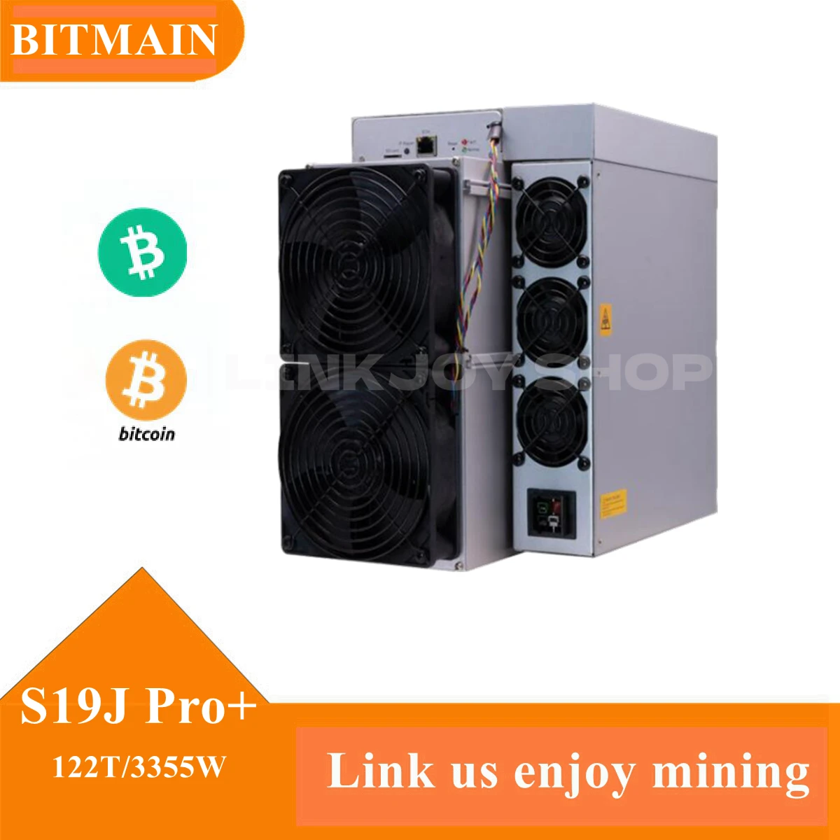 S19j Pro+  122T 120T 118T 3355W With Mining SHA-256 Algorithm BTC Machine from Bitmain Original April Batch