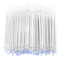 100pcs White High Temperature Disappearing Pen Refill Heat Erasable Marker Pen Refill for Dressmaking DIY Sewing Tool