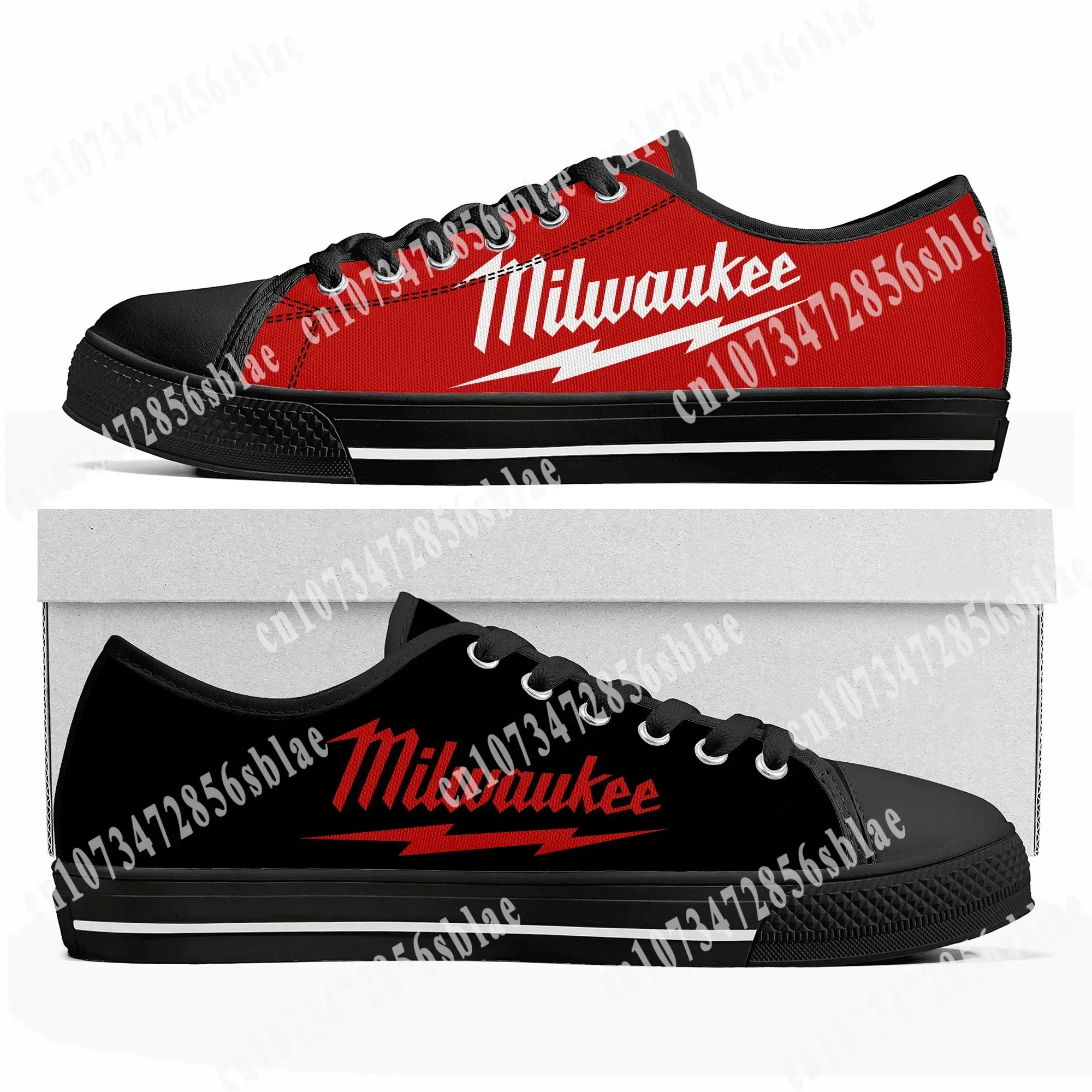 M-MilwaukeeS Tool Low Top Sneakers Womens Mens Teenager High Quality Sneaker Canvas Casual Custom Made Shoes Customize Shoe