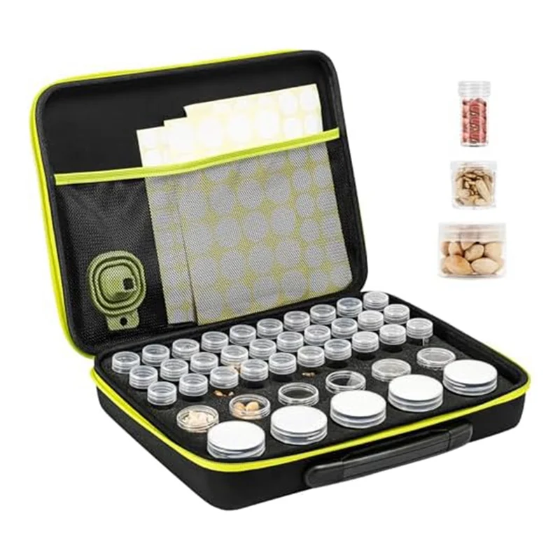 

Seed Storage Box, 41 Slot Sturdy Seed Safe Packaging Container Plastic For Garden Vegetables Plants Flowers, Seed Saver Set