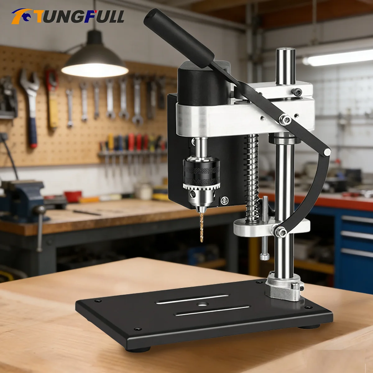 

Портативный мини-дрель-станок 220В, настольный сверлильный станок, многофункциональная дрель-стойка для дерева, металла, пластика, DIY-проектов