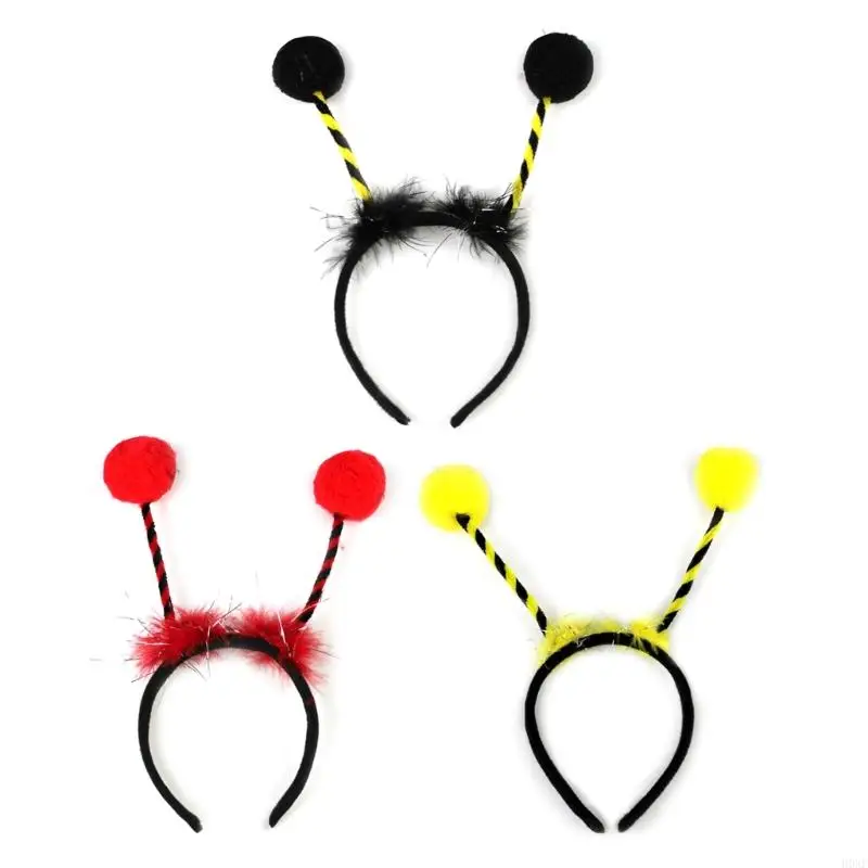 H0XF Lovely Antenna Hair Hoop Hair Holder Live Broadcasting Cosplay Party Costume Headwear for Teens Woman