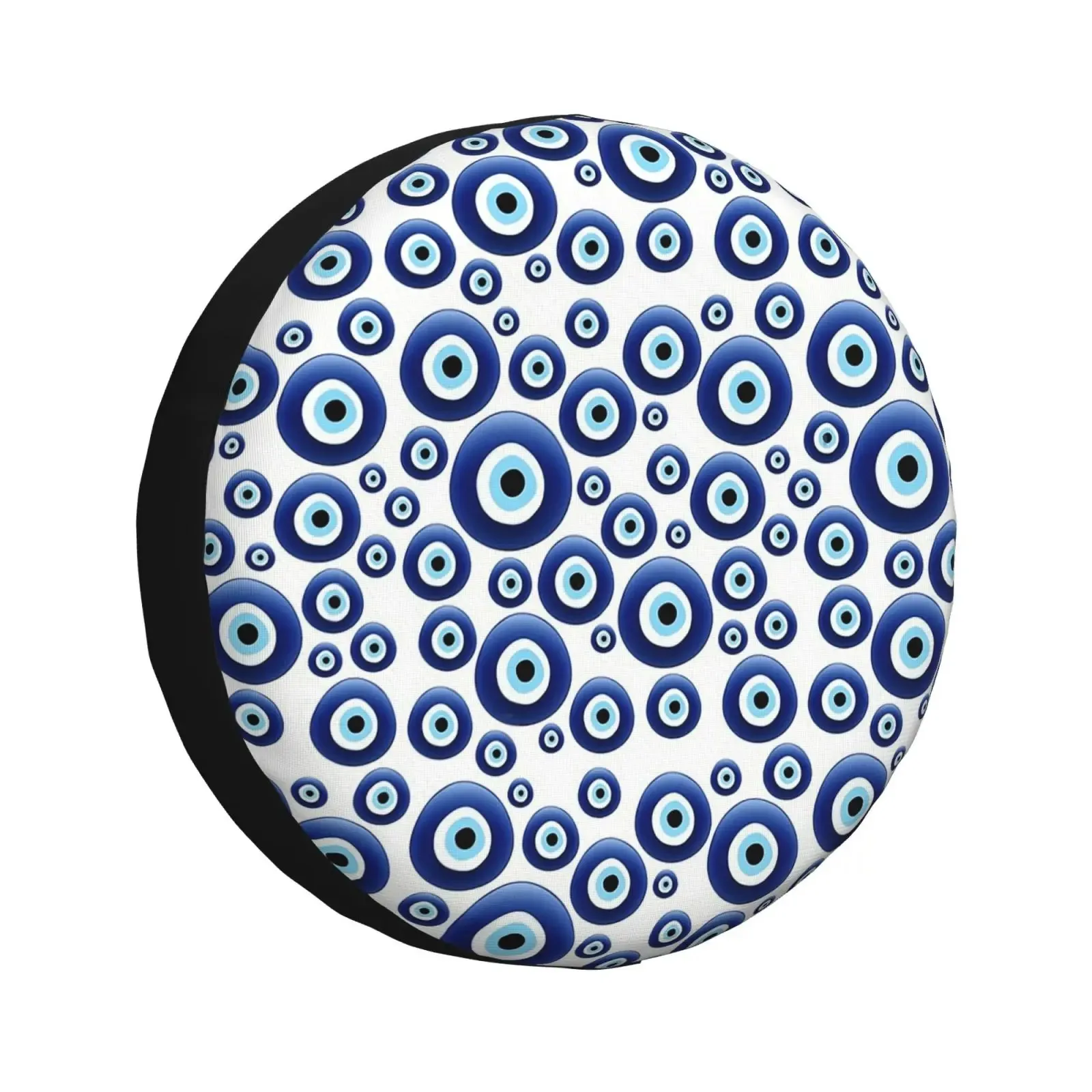 

Evil Eye Pattern Spare Tire Cover Durable Wheel Protector Accessory for SUV Truck
