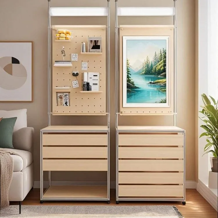 Birch ocean plate aluminum profile rack, floor-to-ceiling storage drawer display storage cabinet, crevice layered rack